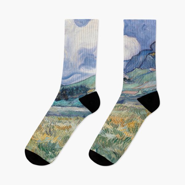 Item preview, Landscape From Saint Remy by Vincent van Gogh: Post Impressionist Landscape Print designed and sold by artofuniverse.