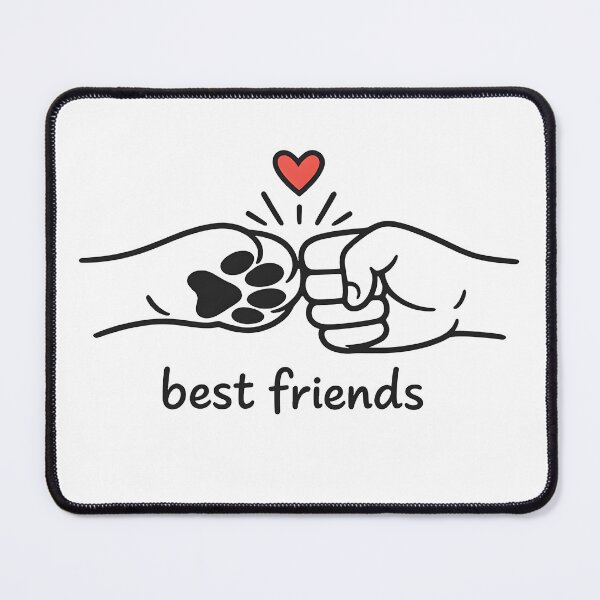 Item preview, Best Friends Dog Shirt – Cute Dog Paw Fist Bump Design, Dog Lover Gift designed and sold by HuntersPack.