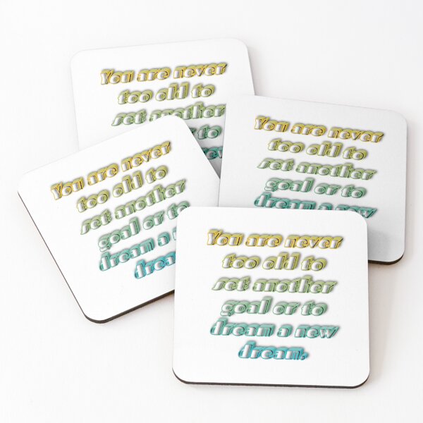 Item preview, Never Too Old To Dream Again – Inspirational Typography designed and sold by 1TruthMatrix.