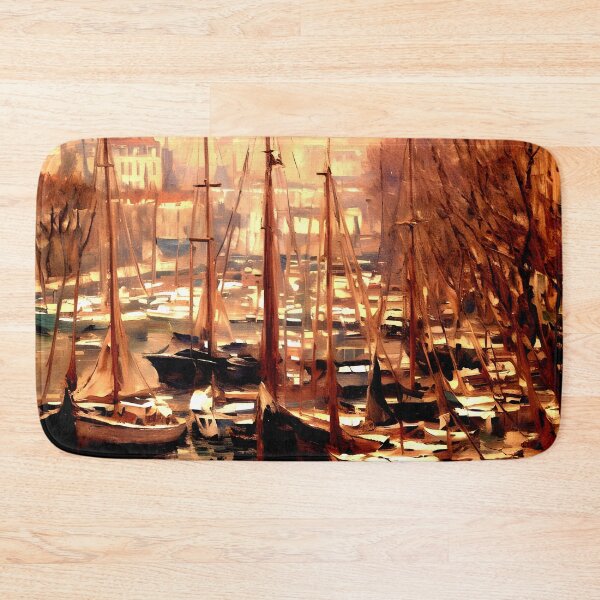 Item preview, Geldersekade of Amsterdam in Winter: Snow-Lined Canal  designed and sold by artdesignsnow.