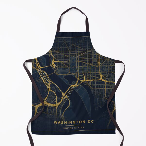 Item preview, Washington DC Gold Map Print | Dark & Gold City Street Map Poster  designed and sold by SantoshArts.