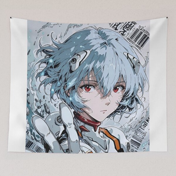 Item preview, Anime Pilot Girl Aesthetic – Cyberpunk Mecha Suit Inspired by Evangelion Rei Style designed and sold by Dyan4.