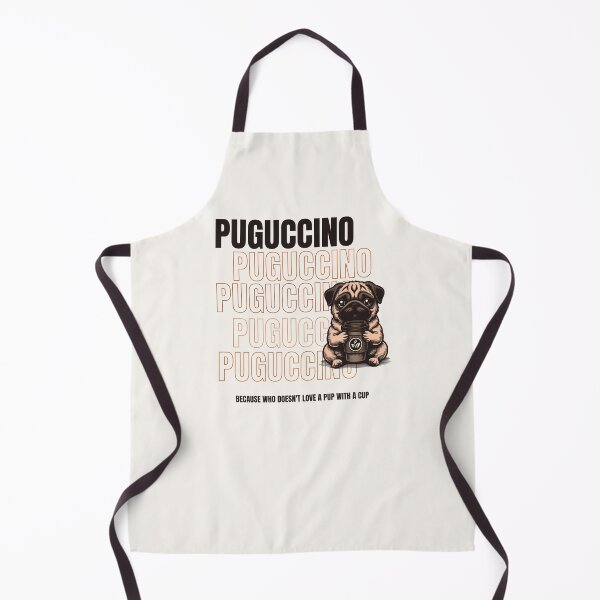 Item preview, Brown Puguccino -  Staggered white  edition designed and sold by Teacuppupdesign.