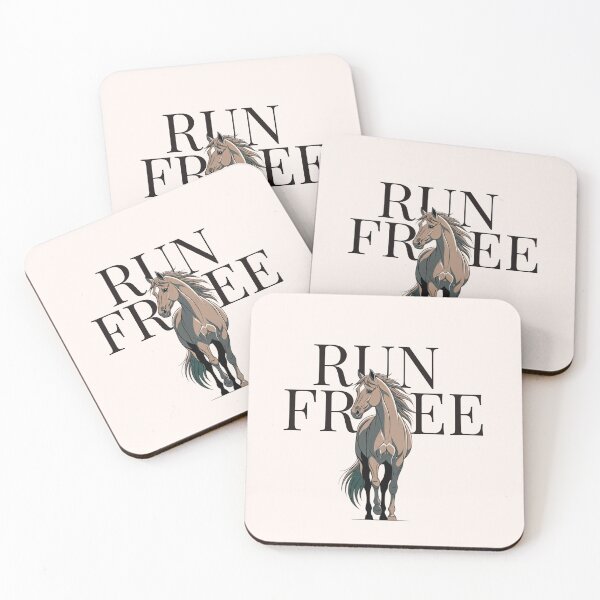 Item preview, Run Free Horse Graphic Design, Freedom Motivation Streetwear designed and sold by CozyCramStudio.