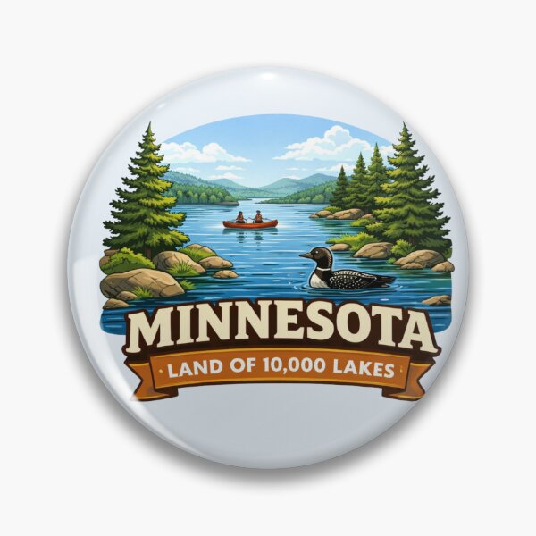 Item preview, Minnesota - Land of 10,000 Lakes designed and sold by Myra365Art.