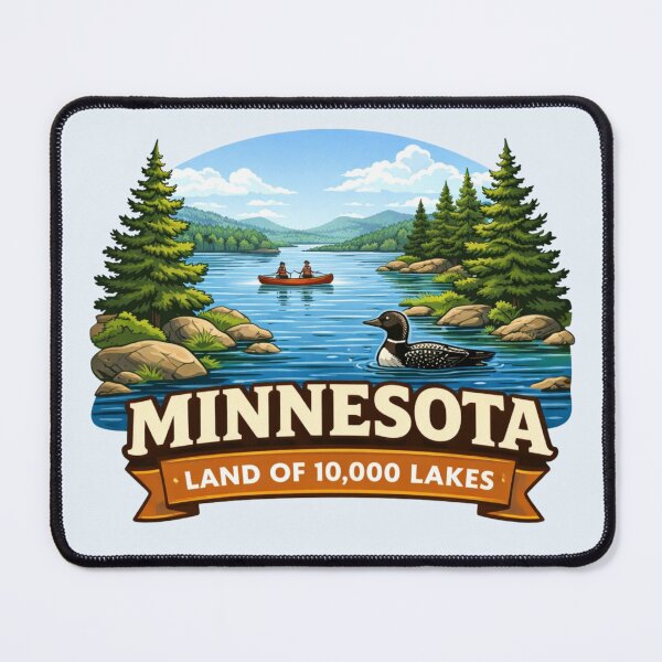 Item preview, Minnesota - Land of 10,000 Lakes designed and sold by Myra365Art.