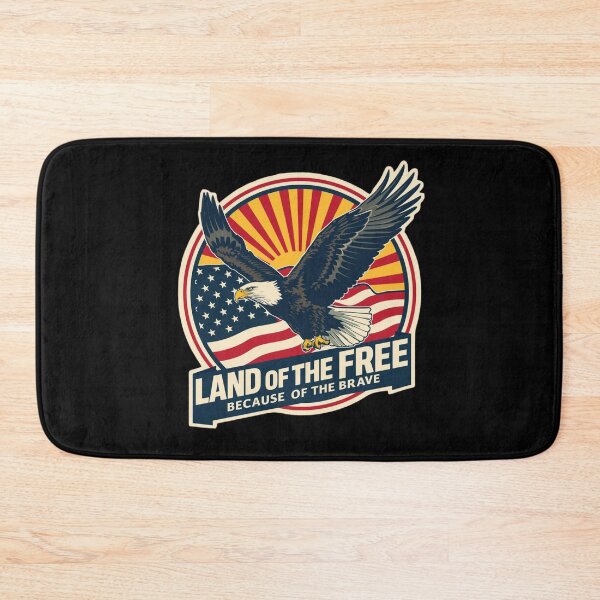 Item preview, Land Of The Free – Because Of The Brave designed and sold by KapiPrint.