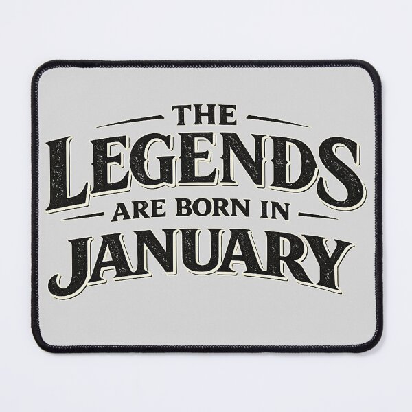 Item preview, The Legends Are Born In January – Bold Minimal Typography Design – January Birthday Gift designed and sold by Szapeee.
