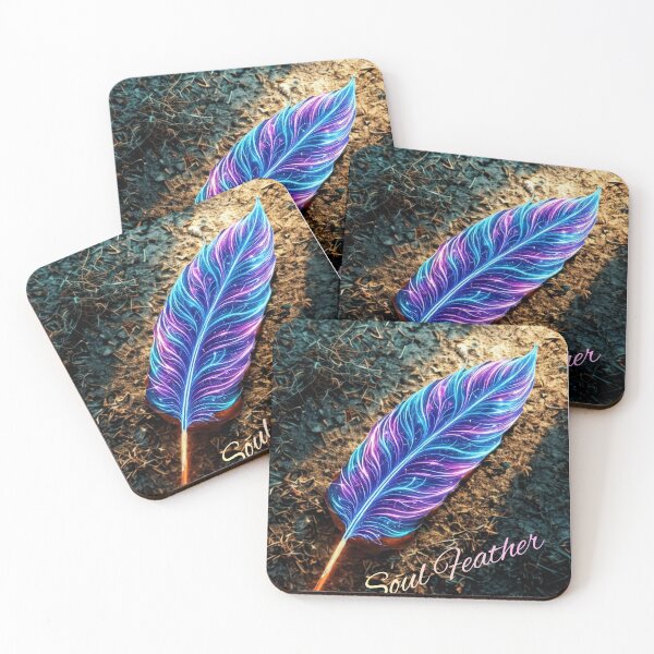 Item preview, The Glowing Soul Feather designed and sold by Lantern Light Apparel .
