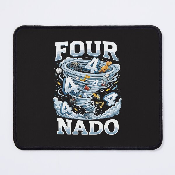 Item preview, Fournado 4th Birthday Boy Four Years Old Tornado Party Funny Kids designed and sold by kiralynstration.