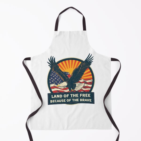 Item preview, Land Of The Free – Because Of The Brave designed and sold by KapiPrint.