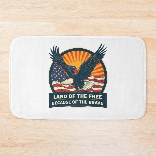 Item preview, Land Of The Free – Because Of The Brave designed and sold by KapiPrint.