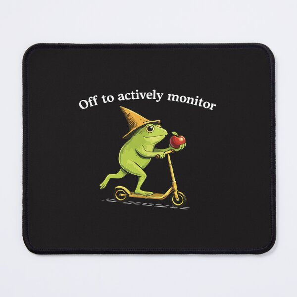 Item preview, Off to Actively Monitor Funny Teacher Testing Frog Scooter Proctor Humor designed and sold by kiralynstration.