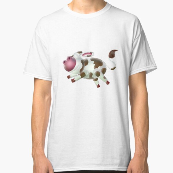 Happy jumping cow Classic T-Shirt