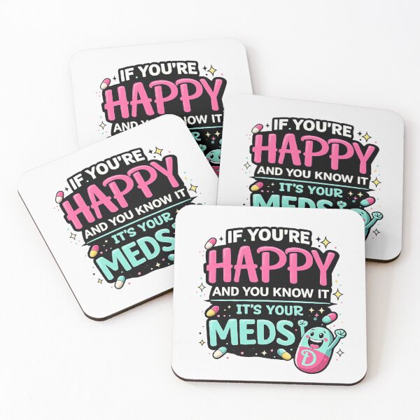 Item preview, Cute Happy Meds Funny Mental Health Shirt Kawaii Pill Cartoon Anxiety Humor designed and sold by VibeOffline Studio.