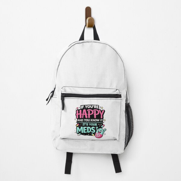 Item preview, Cute Happy Meds Funny Mental Health Shirt Kawaii Pill Cartoon Anxiety Humor designed and sold by VibeOffline Studio.