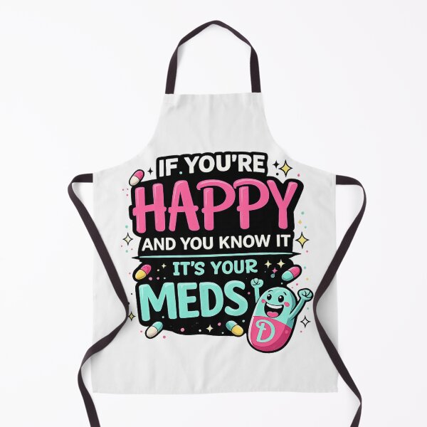 Item preview, Cute Happy Meds Funny Mental Health Shirt Kawaii Pill Cartoon Anxiety Humor designed and sold by VibeOffline Studio.