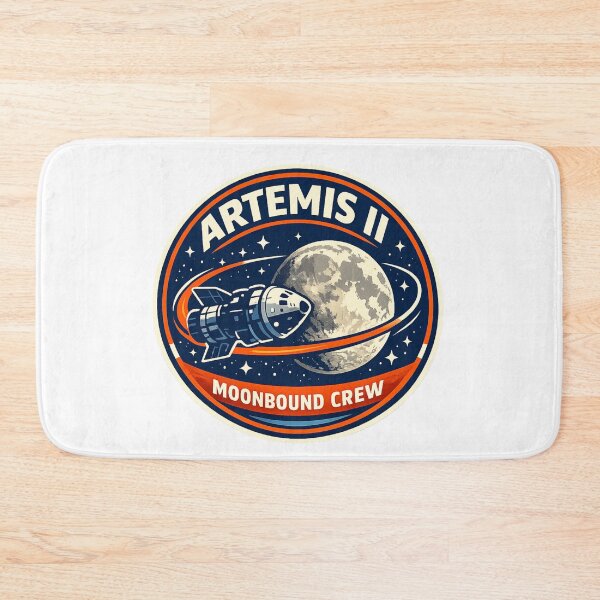 Item preview, Artemis II Moon Mission Retro Space Patch  NASA Inspired Lunar Crew Sticker designed and sold by Elviqus Shop.