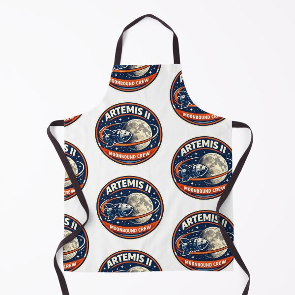 Item preview, Artemis II Moon Mission Retro Space Patch NASA Inspired Lunar Crew Sticker designed and sold by Elviqus Shop.