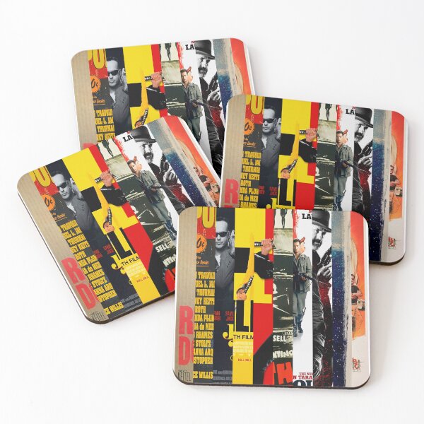 Item preview, Quentin Tarantino Films:  Cinema Poster Abstract Art Print designed and sold by Mr Mustard Prints.