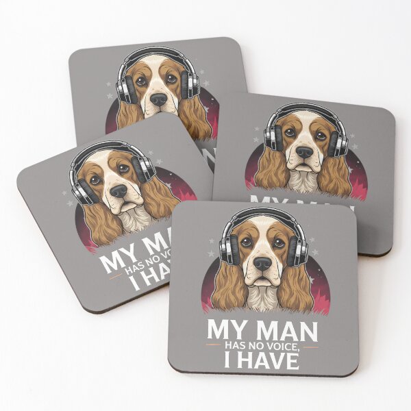 Item preview, My Man Has No Voice, I Have – Cocker Spaniel Music Design designed and sold by Art-Arcade6.