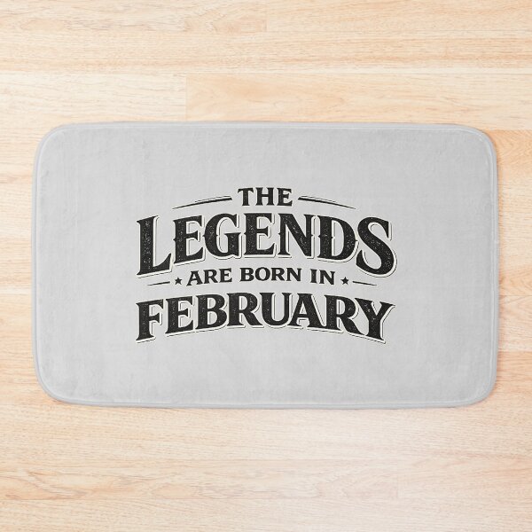 Item preview, The Legends Are Born In February – Bold Minimal Typography Design – February Birthday Gift designed and sold by Szapeee.