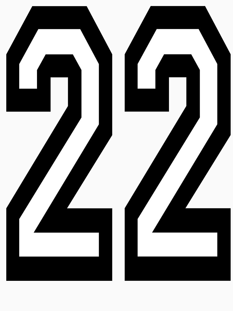 NUMBER 22. TEAM. SPORTS. TWENTY TWO. Twenty Second. 22nd. Competition. by TOMSREDBUBBLE