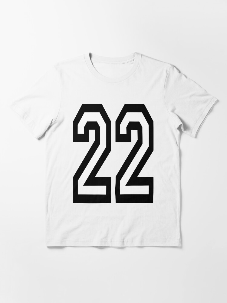 Alternate view of NUMBER 22. TEAM. SPORTS. TWENTY TWO. Twenty Second. 22nd. Competition. Essential T-Shirt