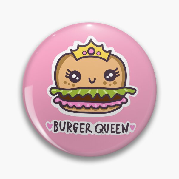 Item preview, Burger queen light kawaii food heart designed and sold by sianelliot.