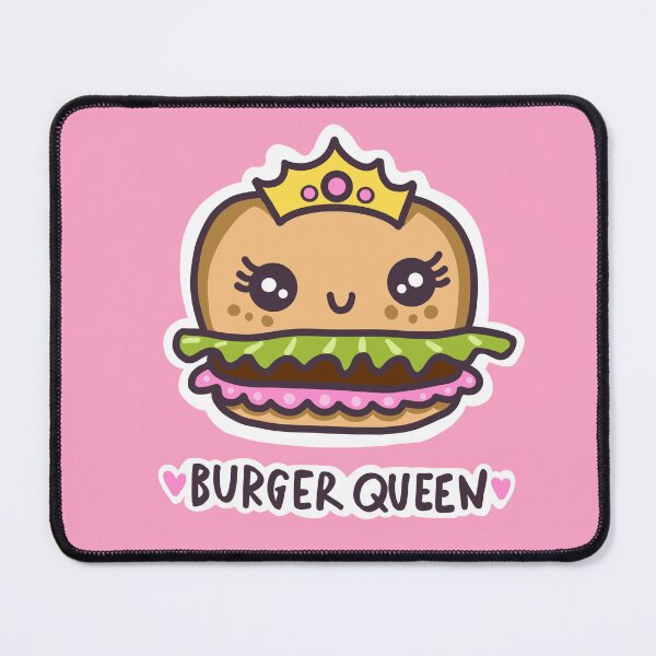 Item preview, Burger queen light kawaii food heart designed and sold by sianelliot.