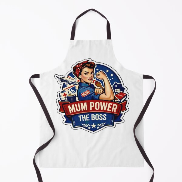 Item preview, Mum Power, The Boss retro Rosie the Riveter Inspired Design designed and sold by MuggyandMo.