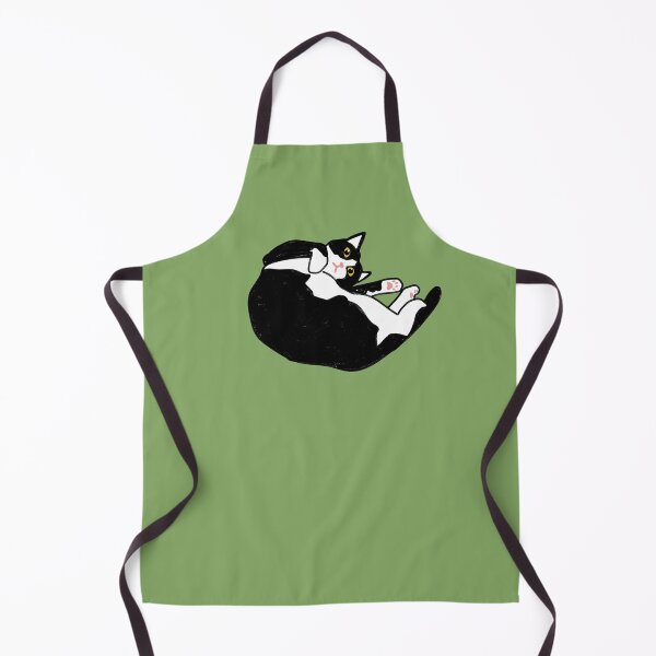 Item preview, Lazy Tuxedo Cat Lying in a Curled Pose designed and sold by Gumigrida.