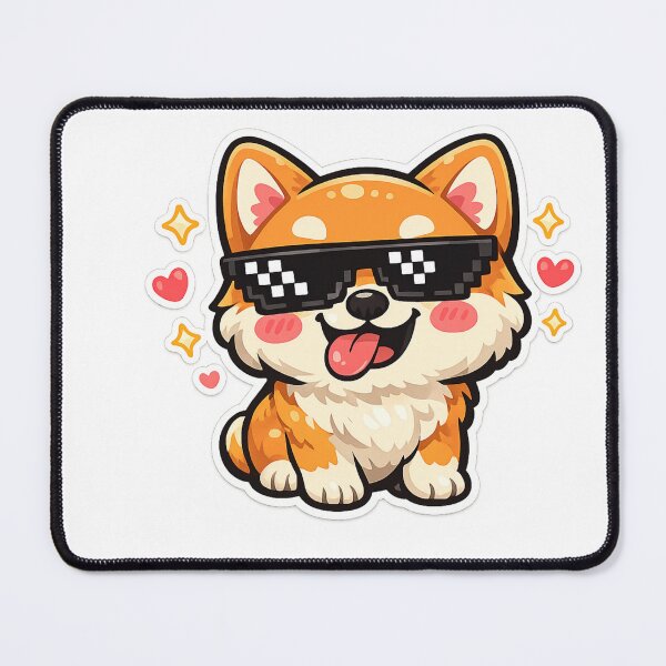 Item preview, Cool Dog Wearing Sunglasses – Funny Puppy Aesthetic, Cute Animal Sticker designed and sold by Mistikshop.