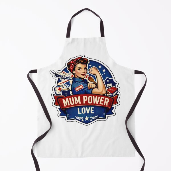 Item preview, Mum Power, Love retro Rosie the Riveter Inspired Design designed and sold by MuggyandMo.
