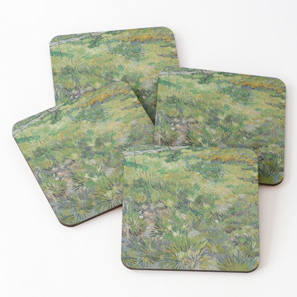 Item preview, Long Grass With Butterflies by Vincent van Gogh: Post Impressionist Nature Print designed and sold by artofuniverse.