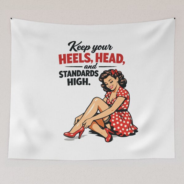 Item preview, Pin-up Girl Retro: Keep your heels & standards high designed and sold by Pineapple-Tree.