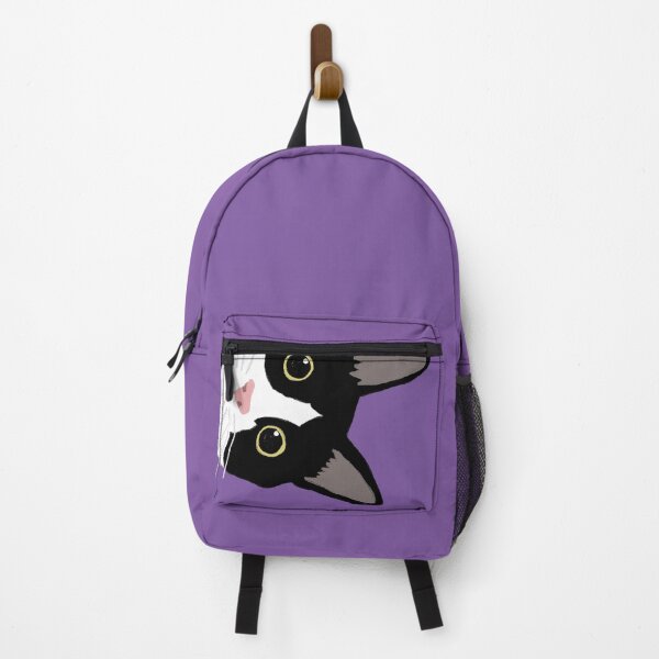 Item preview, Peekaboo Tuxedo Cat with Wide Eyes designed and sold by Gumigrida.