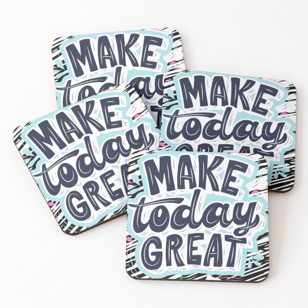 Item preview, Make Today Great Motivational Typography Aesthetic Design designed and sold by PrataeAesthetics.