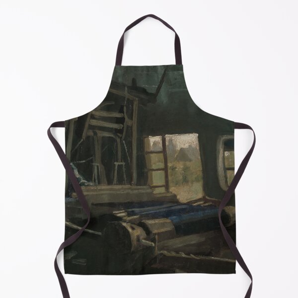 Item preview, Loom With Weaver by Vincent van Gogh: Rustic Studio Interior Fine Art Print designed and sold by artofuniverse.