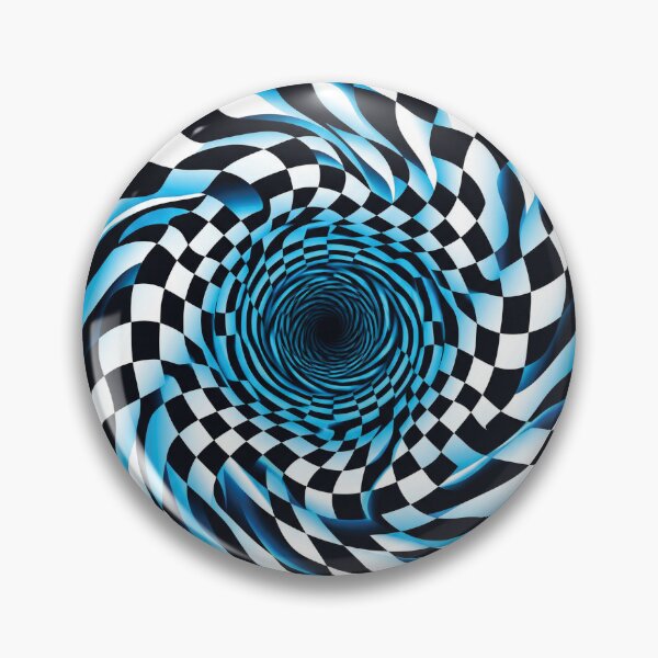 Item preview, Retro Checkerboard Warp – Optical Illusion Trippy Pattern Design designed and sold by KAYJAY DESIGNS.