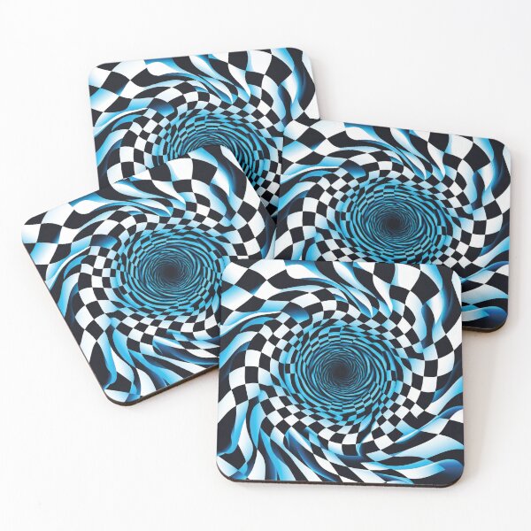 Item preview, Retro Checkerboard Warp – Optical Illusion Trippy Pattern Design designed and sold by KAYJAY DESIGNS.