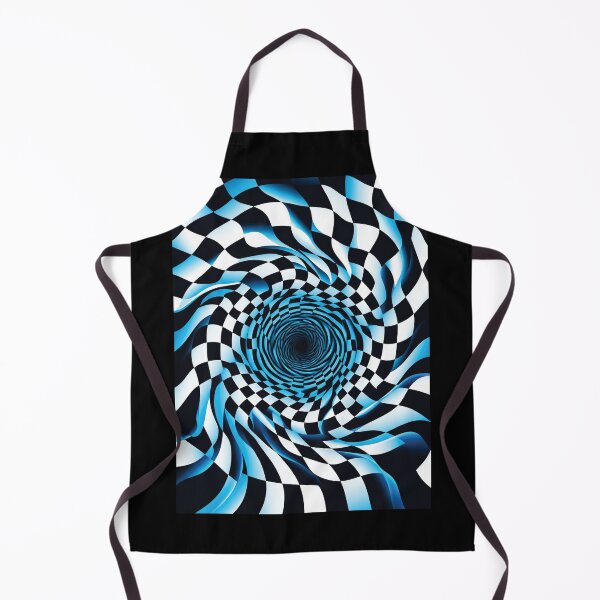 Item preview, Retro Checkerboard Warp – Optical Illusion Trippy Pattern Design designed and sold by KAYJAY DESIGNS.