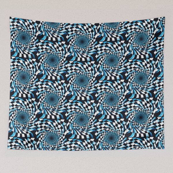Item preview, Retro Checkerboard Warp – Optical Illusion Trippy Pattern Design designed and sold by KAYJAY DESIGNS.