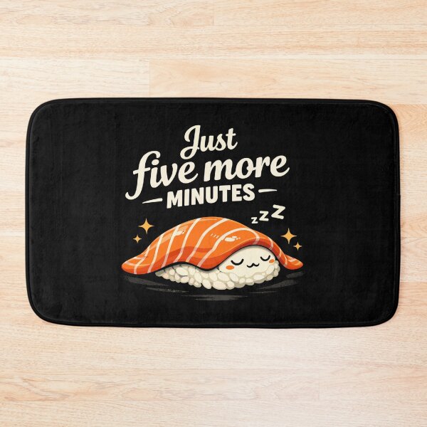 Item preview, Sleeping Sushi – Just 5 More Minutes Retro Design designed and sold by Pineapple-Tree.