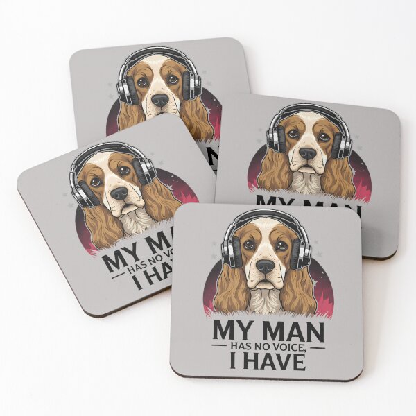 Item preview, My Man Has No Voice, I Have – Cocker Spaniel Music Design designed and sold by Art-Arcade6.