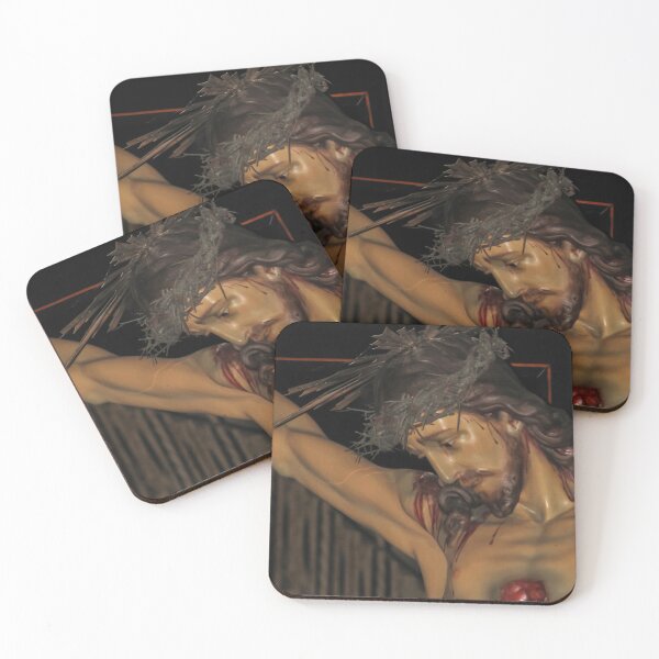 Item preview, Close-Up Statue Of Jesus On The Cross With Crown Of Thorns And Wounds In Church designed and sold by Nmallia.