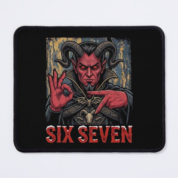 Item preview, Devil Math Meme – Six Seven Dark Humor Satan designed and sold by SidTastic .