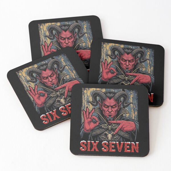 Item preview, Devil Math Meme – Six Seven Dark Humor Satan designed and sold by SidTastic .