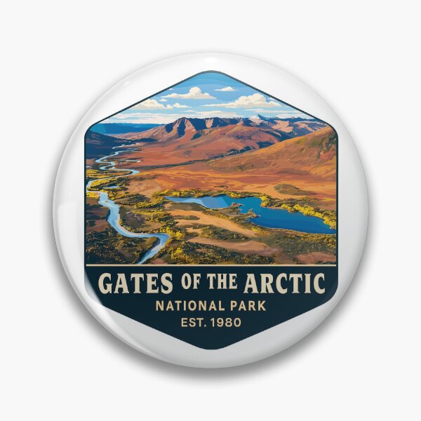Item preview, Gates of the Arctic National Park Retro Wilderness designed and sold by Gideon Emmerich.