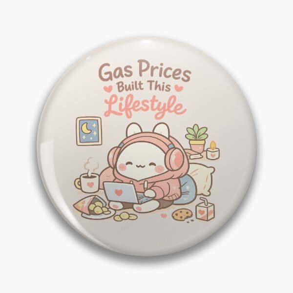 Item preview, Cozy Homebody Vibes Cute Character - Gas Prices Built This Lifestyle | Work From Home Aesthetic designed and sold by PopCulturePixel.